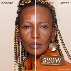 Lancôme Teint Idole Ultra Wear 520W close-up texture shows rich pigment.