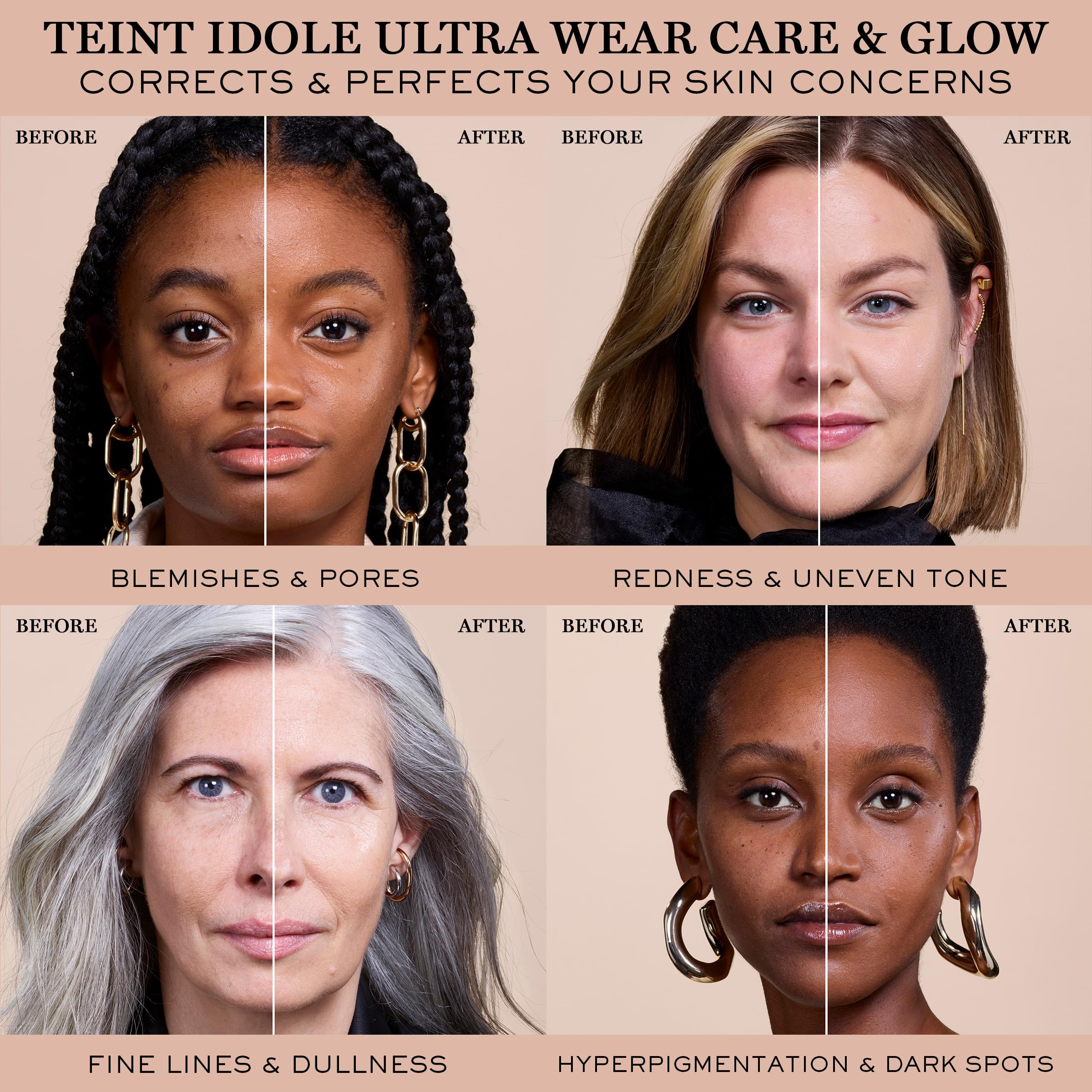 Lancôme Teint Idole finish on the skin with long-wear glow