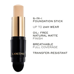 Application swipe showing circular blending for even full coverage with Lancôme Teint Idole.