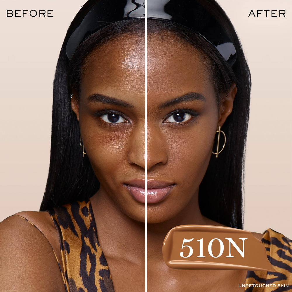Lancôme Teint Idole Ultra Wear matte finish swatches demonstrating even coverage