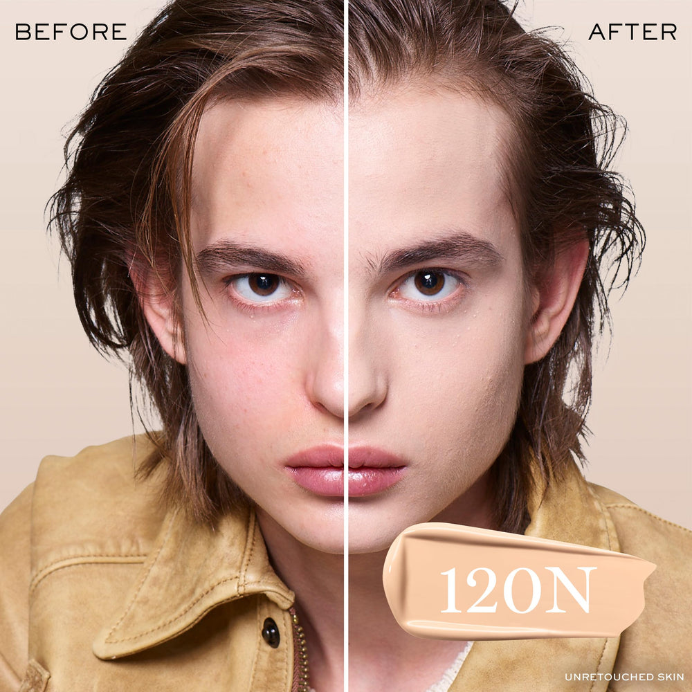 Lancôme Teint Idole Ultra Wear shade 120N swatch on fair skin
