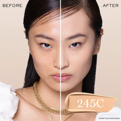 Lancôme Teint Idole Ultra Wear swatches 245C for light to medium cool undertones.