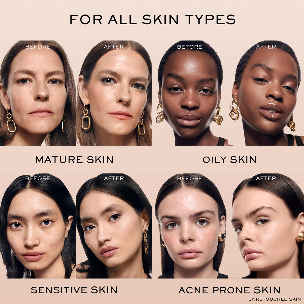 Lancôme Teint Idole Ultra Wear panel indicating transfer resistance and longevity.