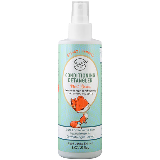 LANE & CO. Conditioning Detangler Spray bottle ready for quick detangling.