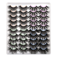 Lanflower 25mm lashes, style A close-up for bold evening definition
