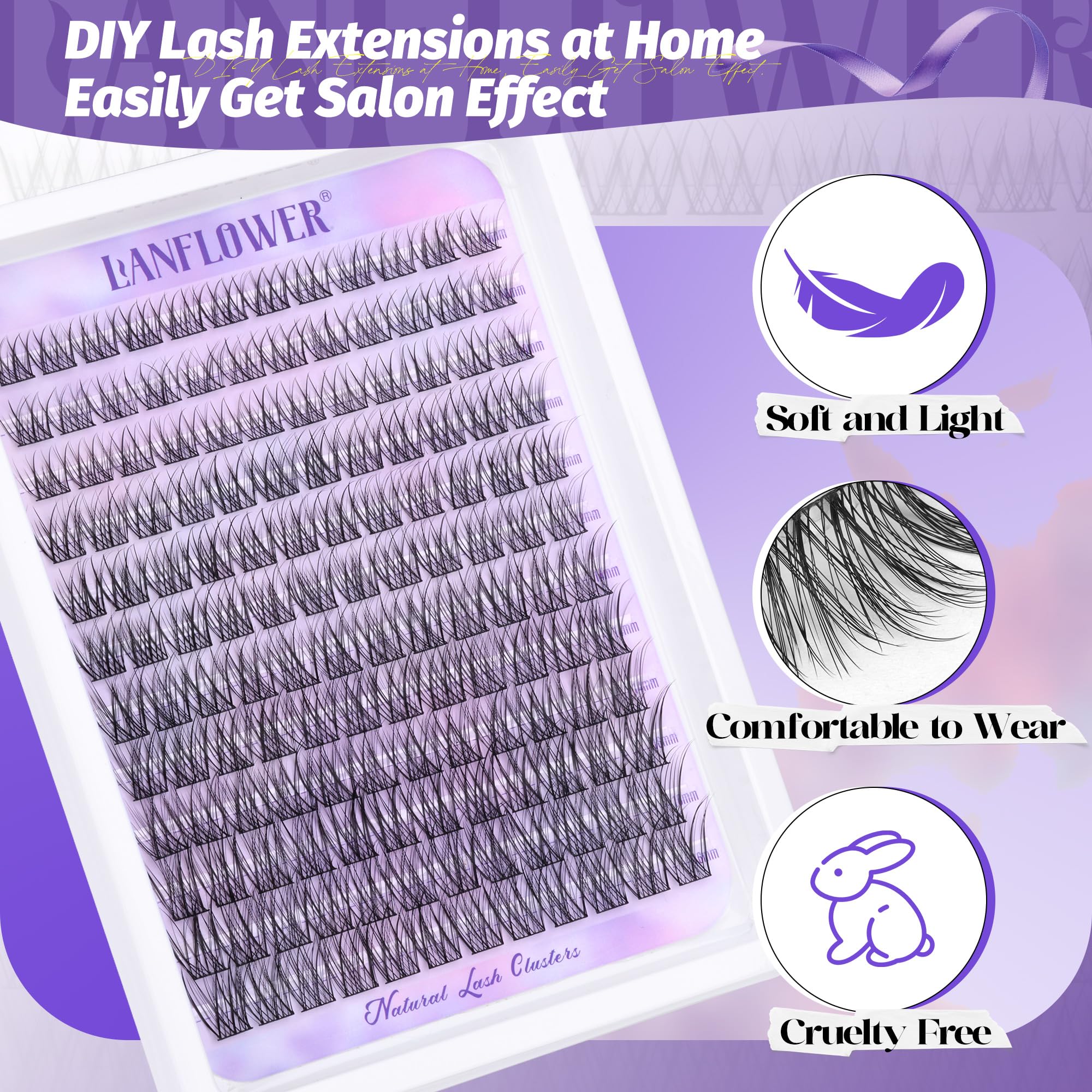 Lanflower at-home lash kit for salon-quality results