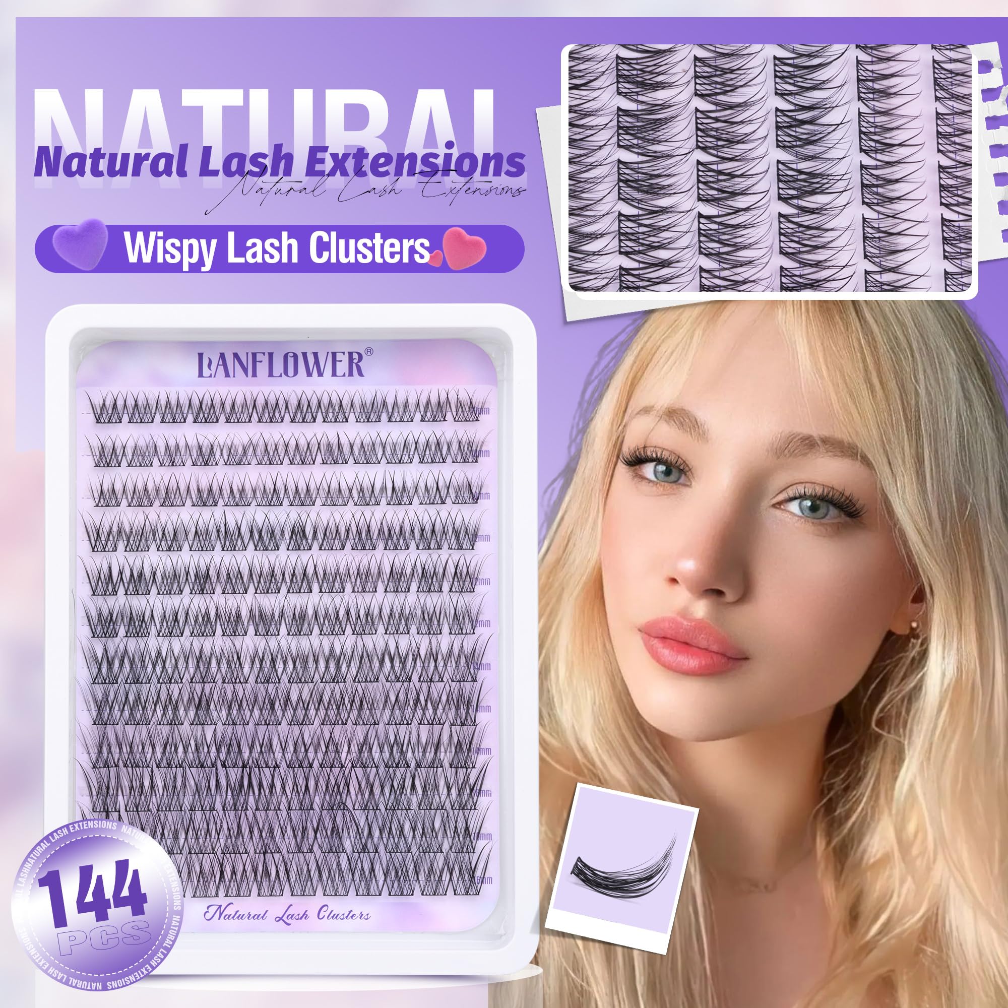 Lanflower lash bond and seal bottle for secure, long-lasting adhesion
