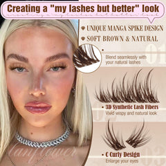 Lanflower thin-band lashes for easy, comfortable application