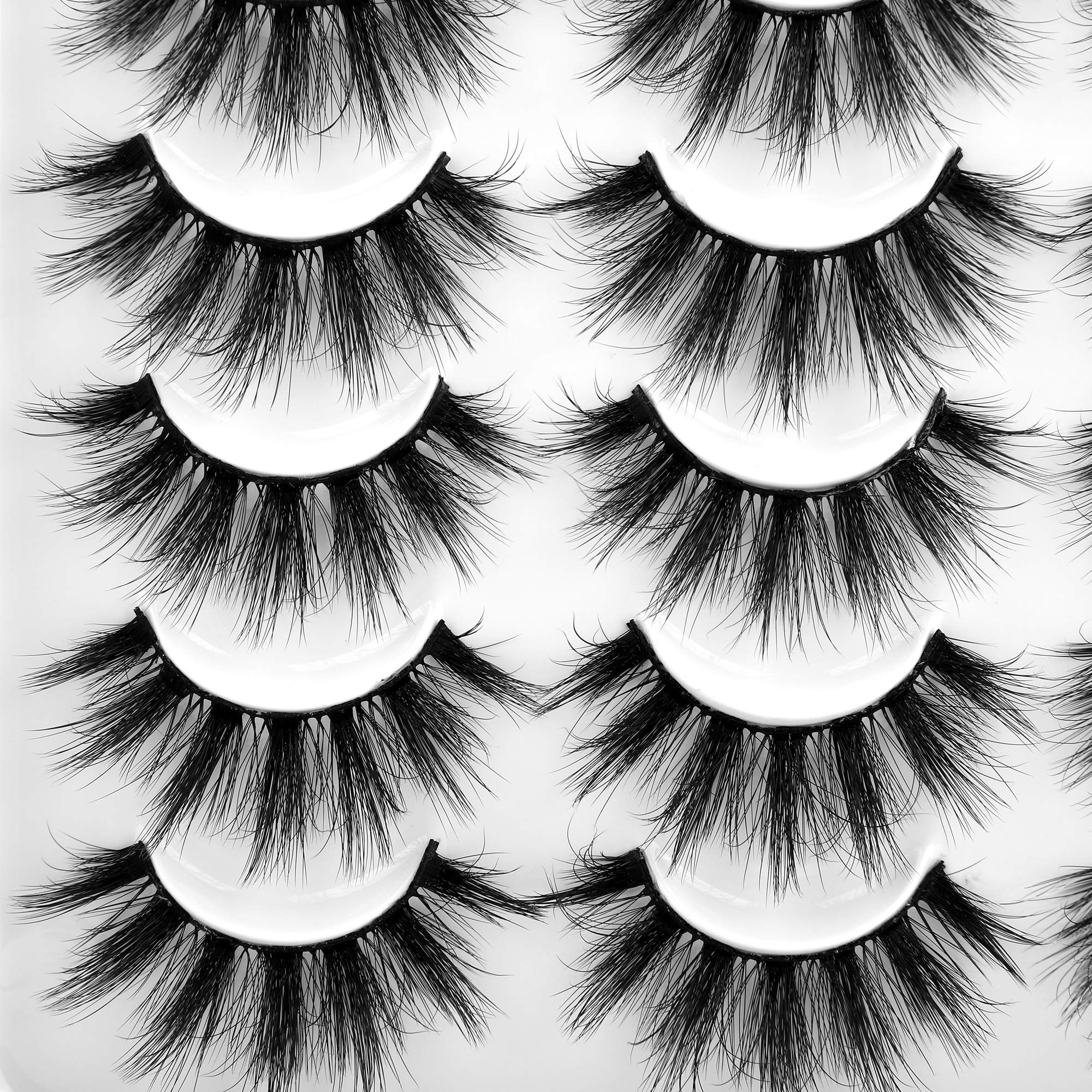 LANFLOWER dramatic style false eyelashes for bold eye definition at events.