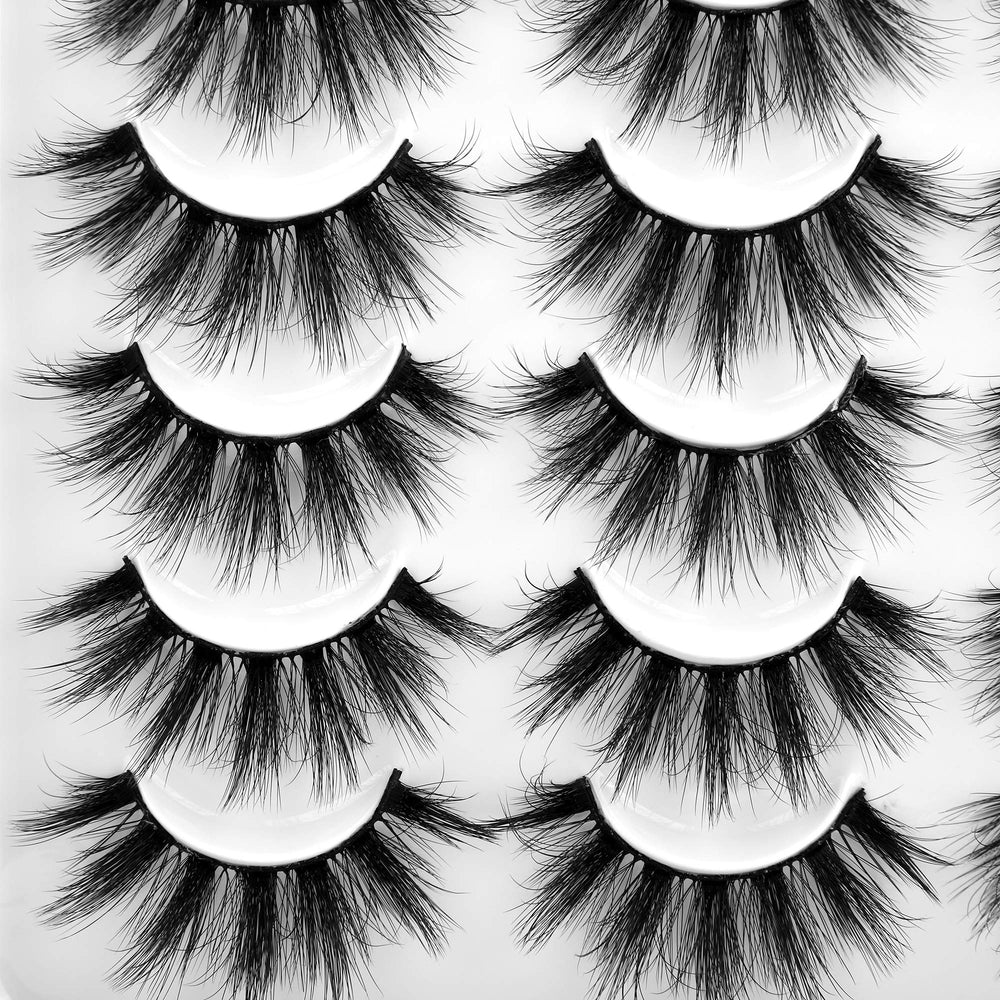 LANFLOWER dramatic style false eyelashes for bold eye definition at events.