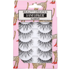 LANFLOWER Glamour lashes 5-pairs pack perfect for versatile looks.