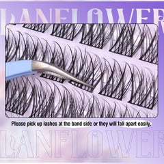 Lanflower lash extension kit contents organized for easy setup