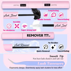 Lanflower lash remover for safe, gentle cleanup after wear