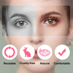 LANFLOWER Soft lightweight lashes deliver natural comfort and flexibility.