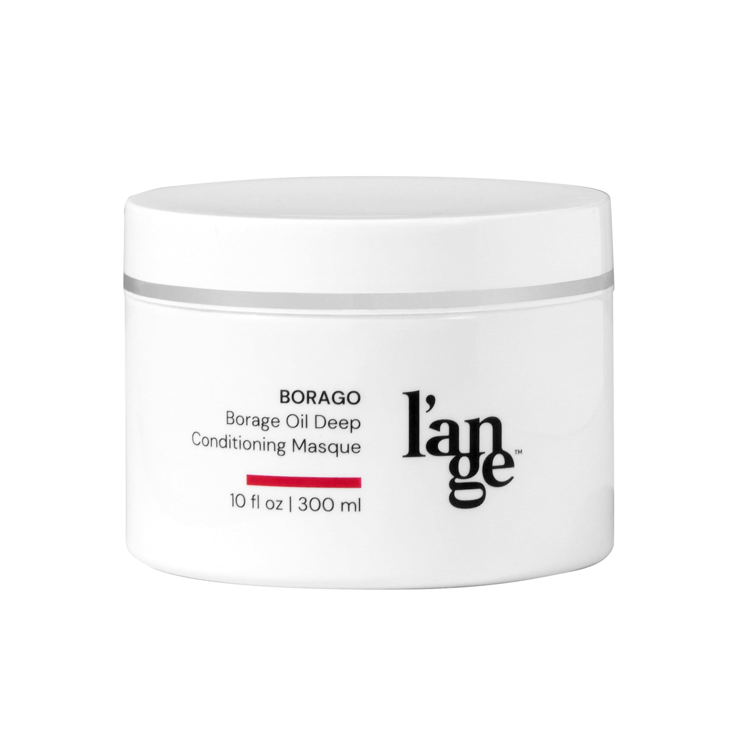 Lange Borago Masque jar close-up showing rich conditioning for dry hair