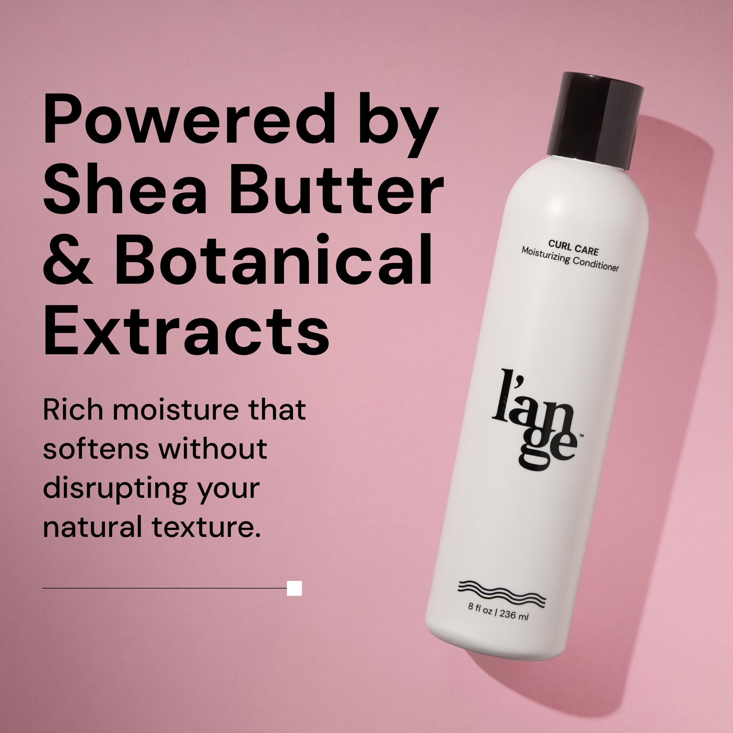 L'ANGE HAIR Curl Care Conditioner creamy texture with shea butter.