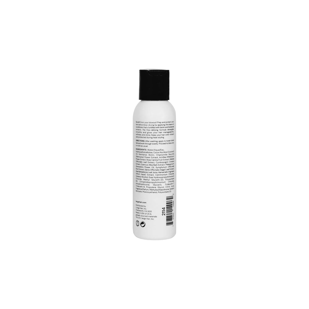 L'ANGE HAIR Envie Leave-In during blowout for shiny, manageable hair.