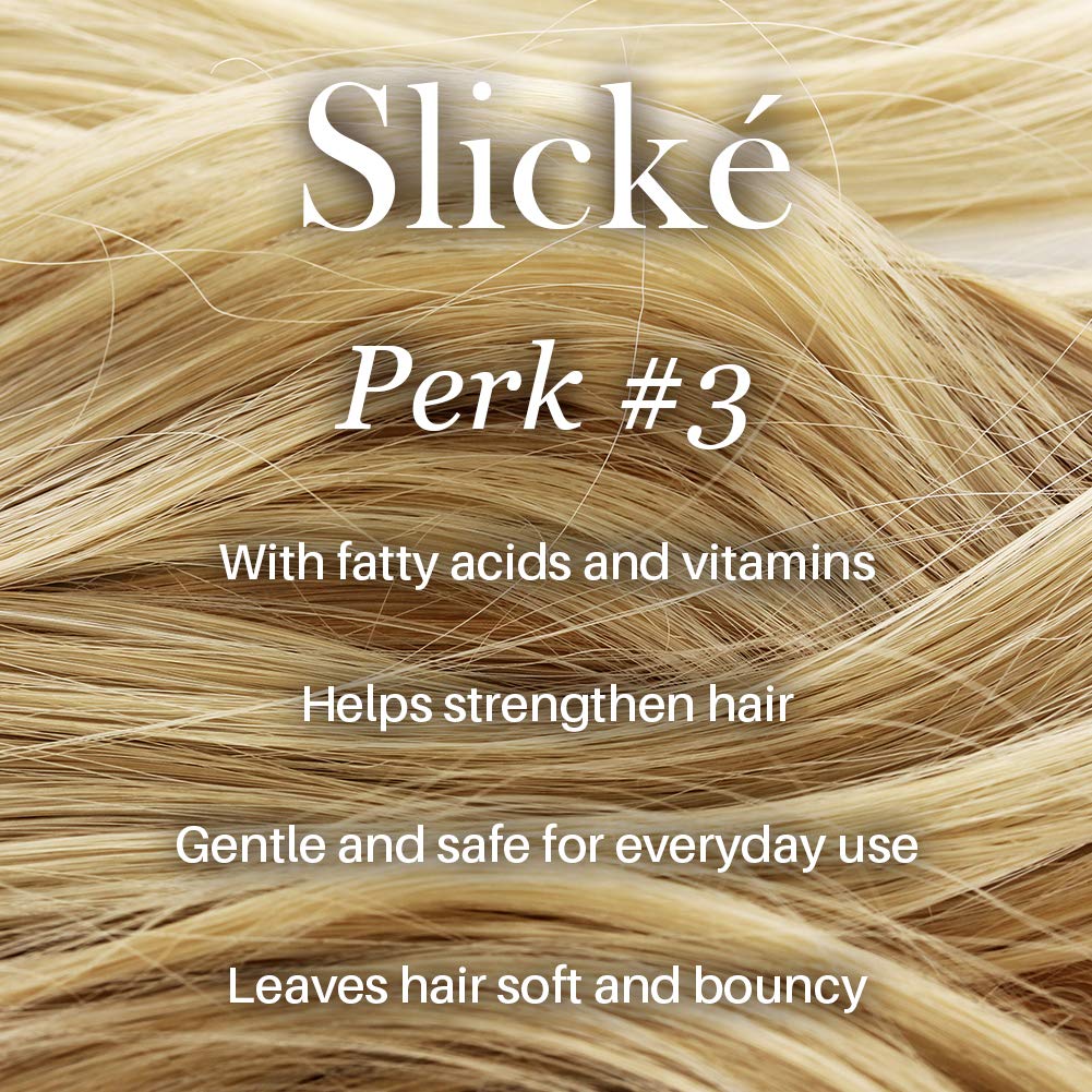 L'ANGE HAIR Slické herbal ingredients panel highlights chamomile and sage for nourishing conditioning