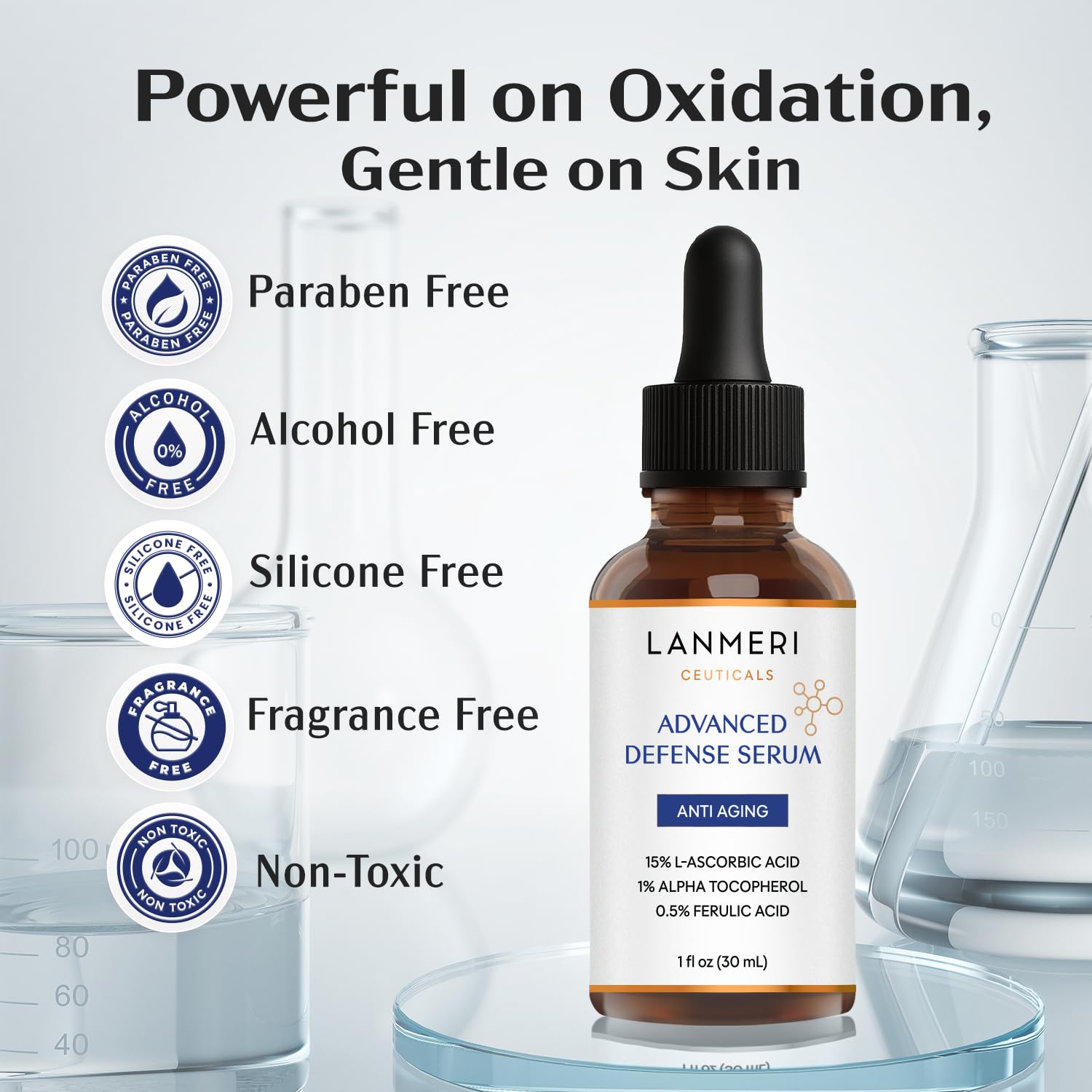 Lanmeri fragrance-free formula confirms no added scent for sensitive skin.