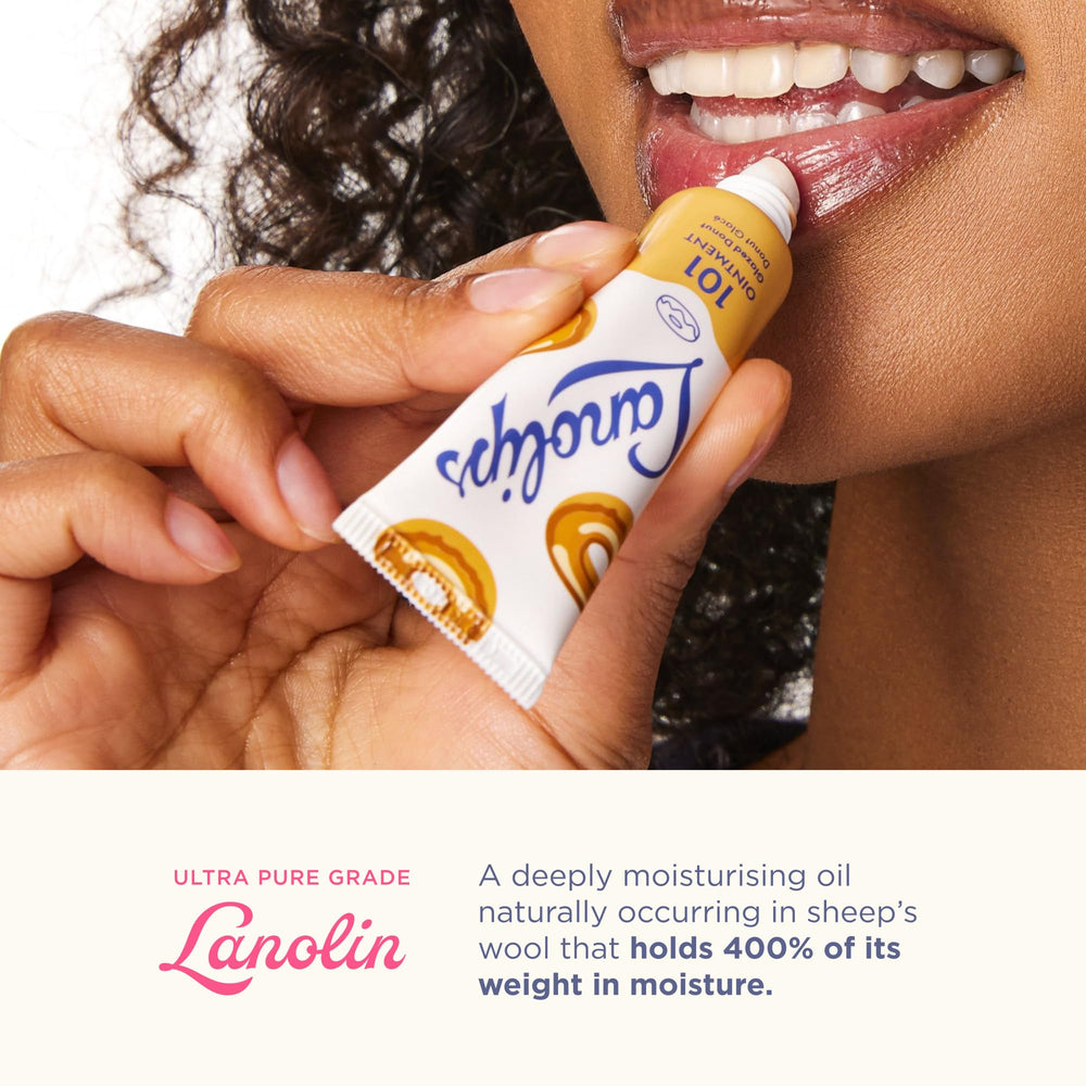 Pure Aussie lanolin nourishes lips with natural moisture