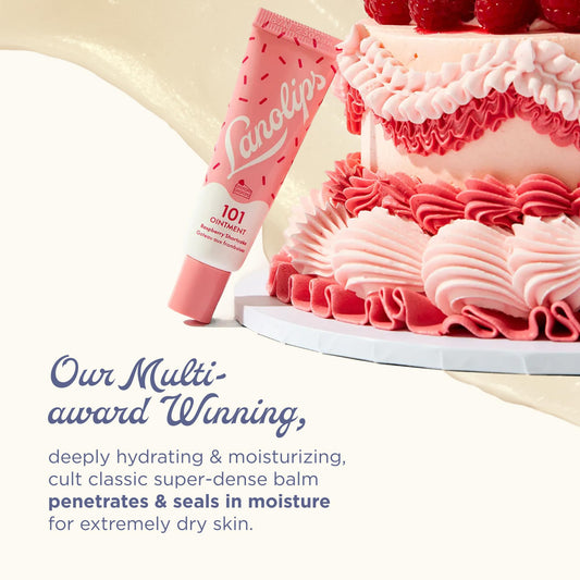 Close-up of Lanolips 101 jar showing compact, travel-friendly packaging.