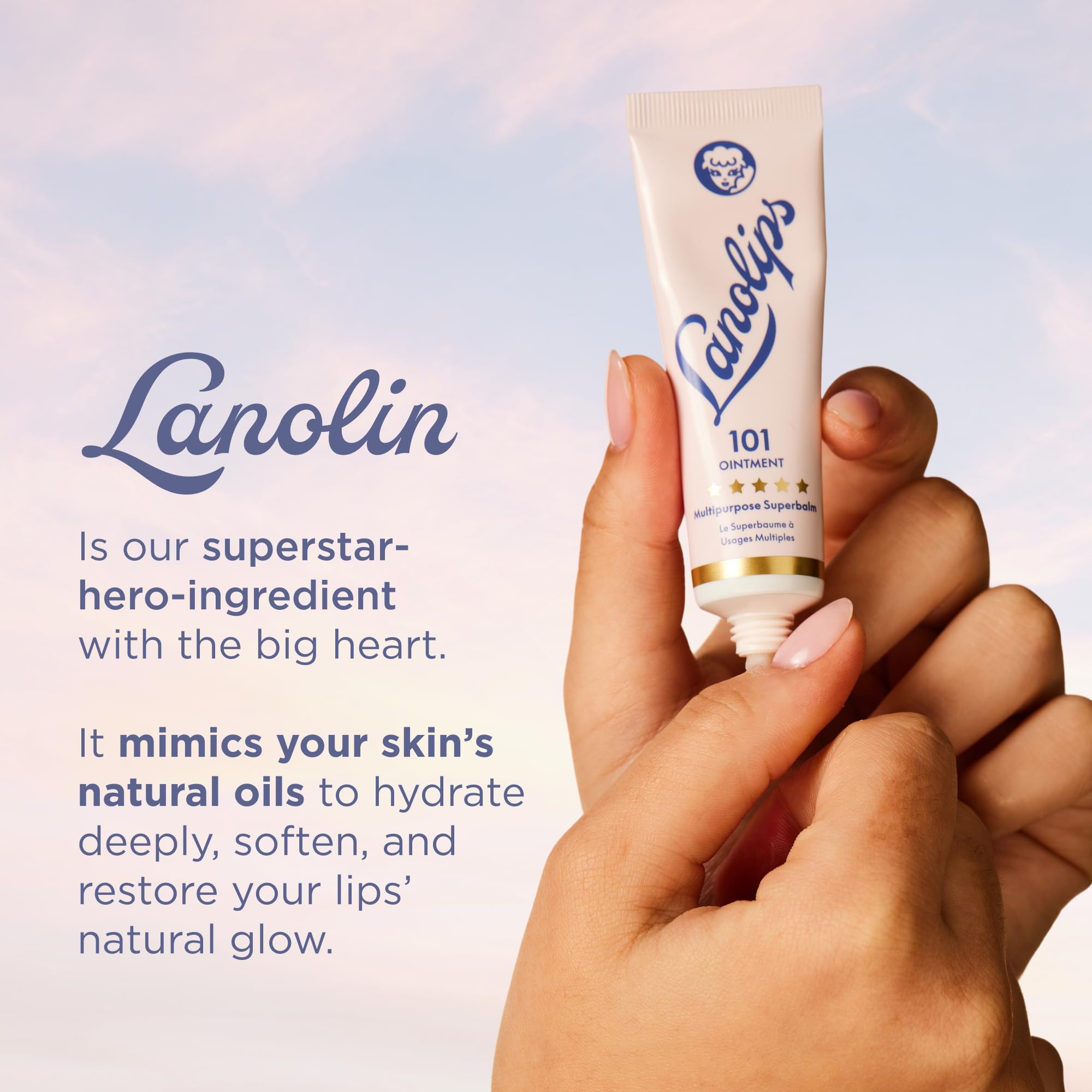 Lanolips 101 Ointment elbows and dry patches smoothing moisture
