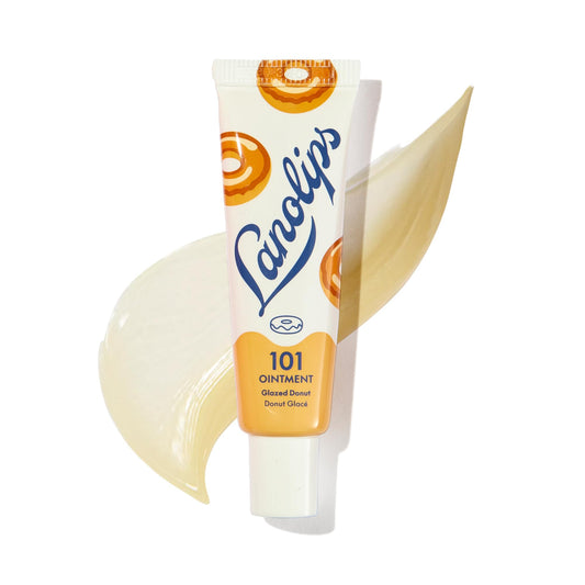 Lanolips 101 Ointment Glazed Donut tube hydrates lips with a sweet glaze