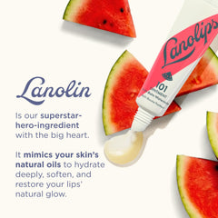 Lanolips 101 Ointment Watermelon cuticles use provides gentle moisture.