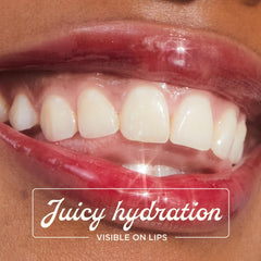 Lanolips Jellybalm Cherry swatches demonstrate vivid tint and moisture.