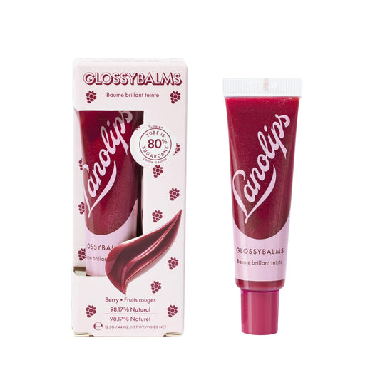 Lanolips Glossybalm Berry gloss provides ultra hydration with berry shine.