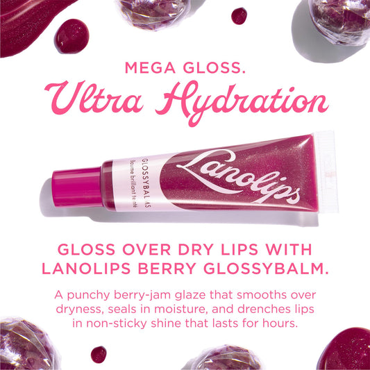 Lanolips Glossybalm Candy gloss delivers fruity glow with a non-sticky finish.