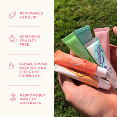 Lanolips cruelty-free lip balm supports ethical beauty routines.