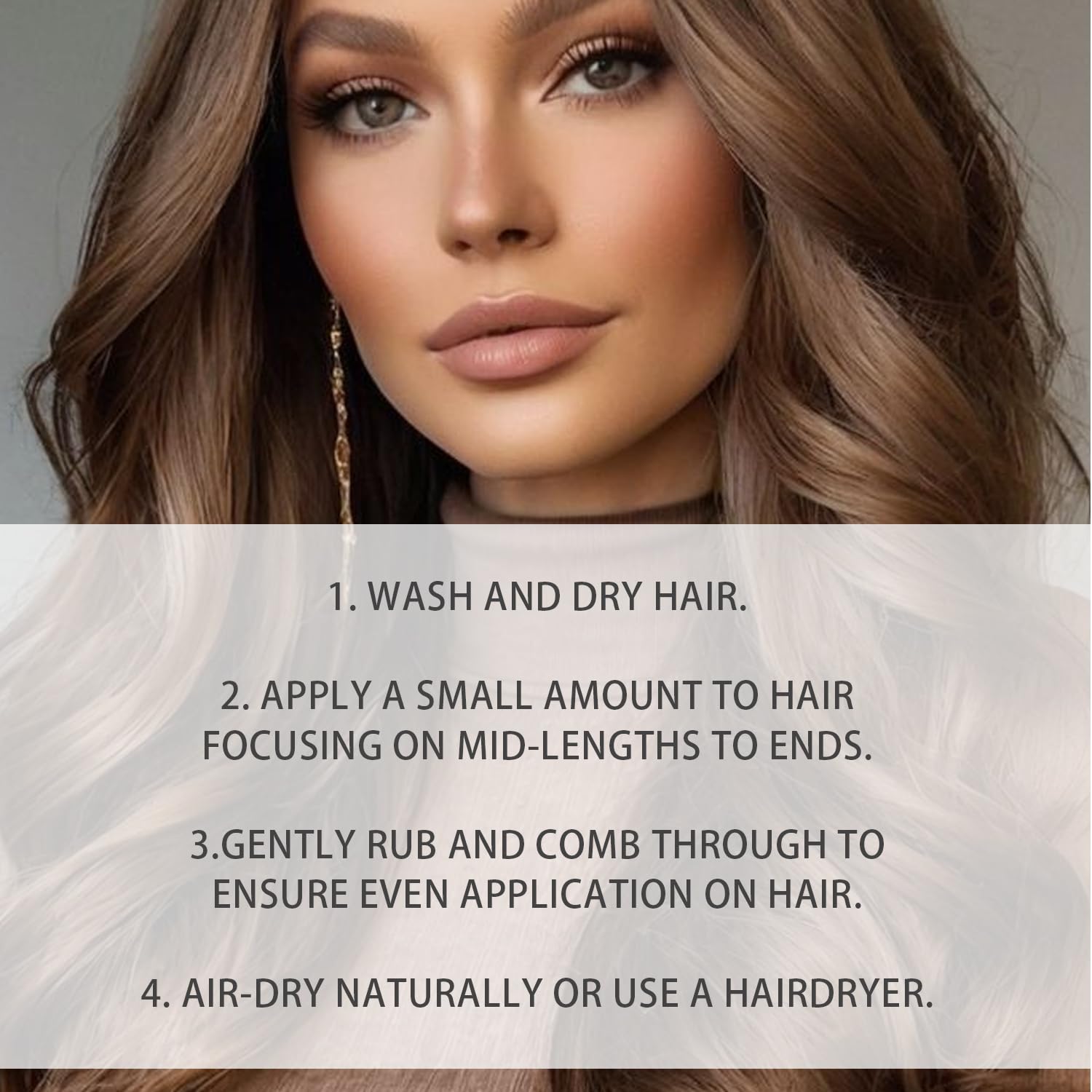 Lanthome Air Dry Cream easy rinse-off leaves hair clean with minimal effort.