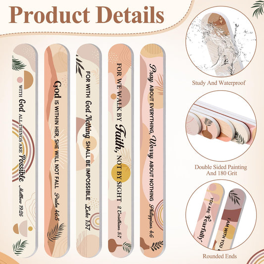 Lanties colorful emery boards with floral design for vibrant at-home polish