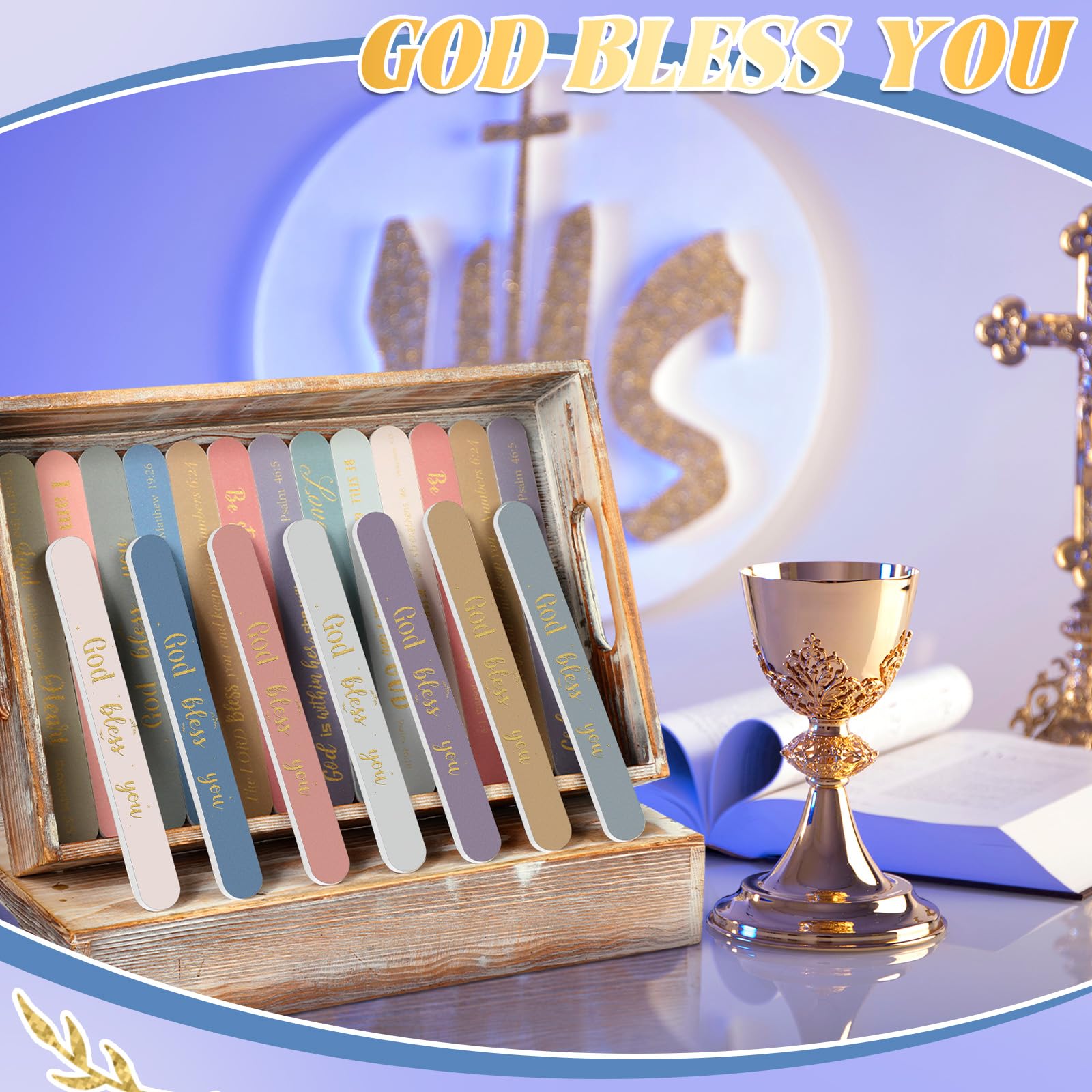Lanties Morandi color Christian nail file for stylish nails.