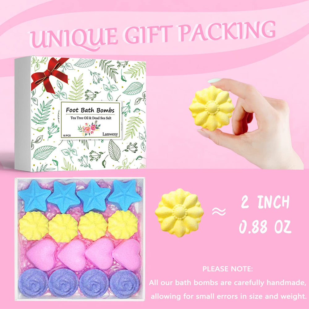 Lanwexy bath bombs release colorful fizz and skin-nourishing ingredients in water.