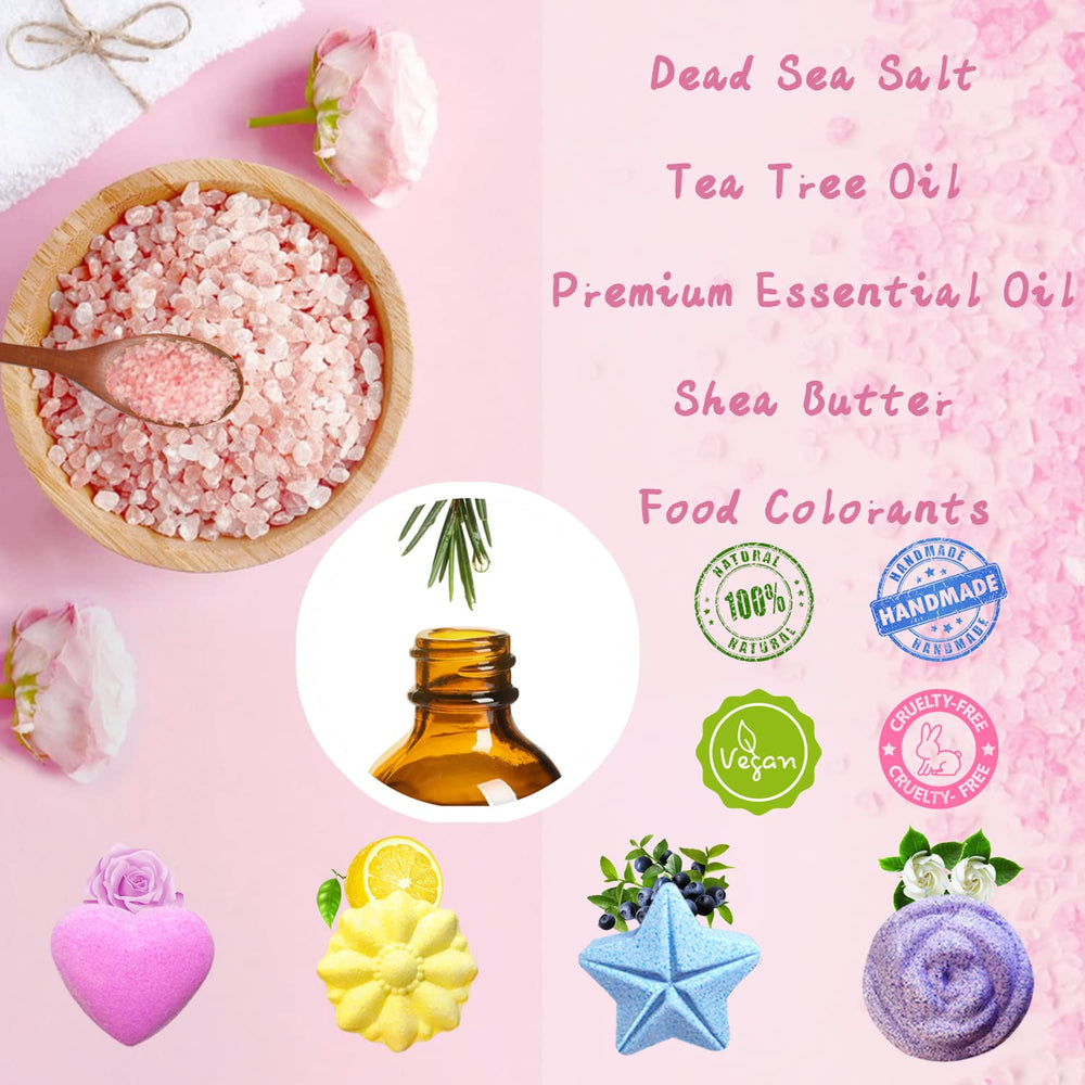 Lanwexy jasmine scent bath bomb for a calming spa-like soak.