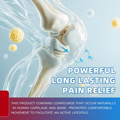 LANZF Joint Gel on knee area, gentle massage for routine care.