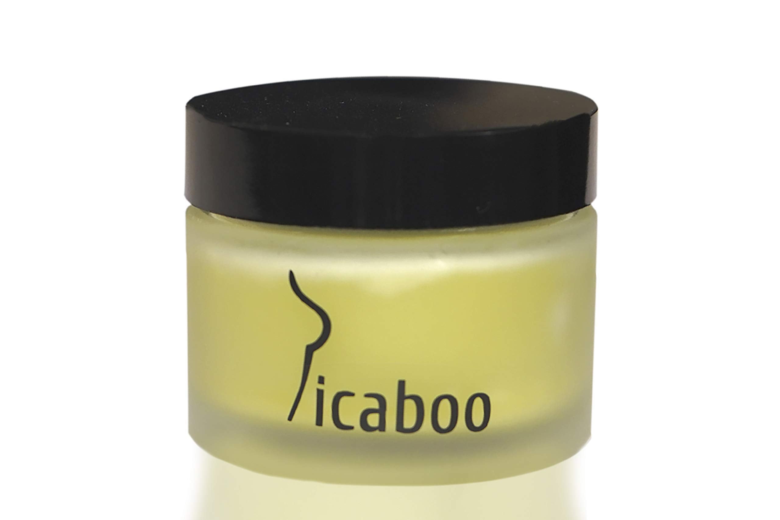 La Parea Wellness Picaboo balm jar calms under-breast irritation with tea tree oil