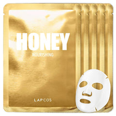 LAPCOS Honey Sheet Mask packaging close-up highlighting premium ingredients for daily use.