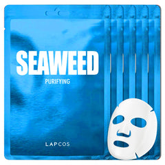 LAPCOS Seaweed Sheet Mask close-up highlighting deep hydration.