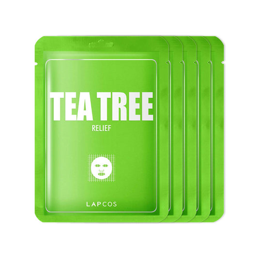 LAPCOS Tea Tree Sheet Mask Pack pore-cleansing and soothing.