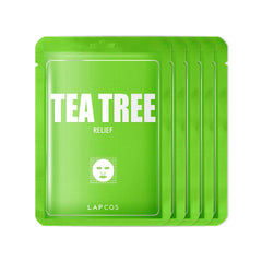 LAPCOS Tea Tree Sheet Mask Pack pore-cleansing and soothing.