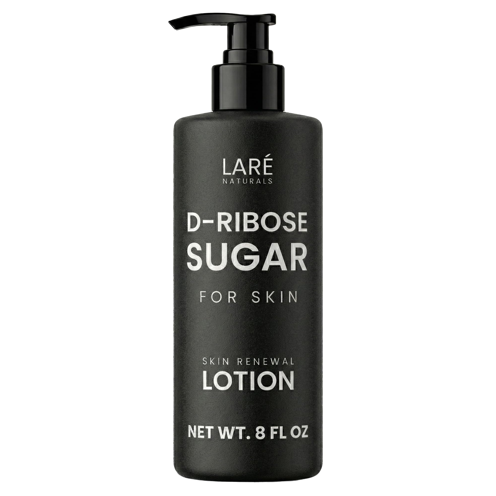 Laré Naturals Ribose Sugar Cream in a bottle for daily hydration and a refreshed glow.