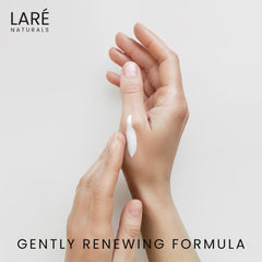 Laré Naturals Ribose Sugar Cream unscented bottle, ideal for all-day hydration.