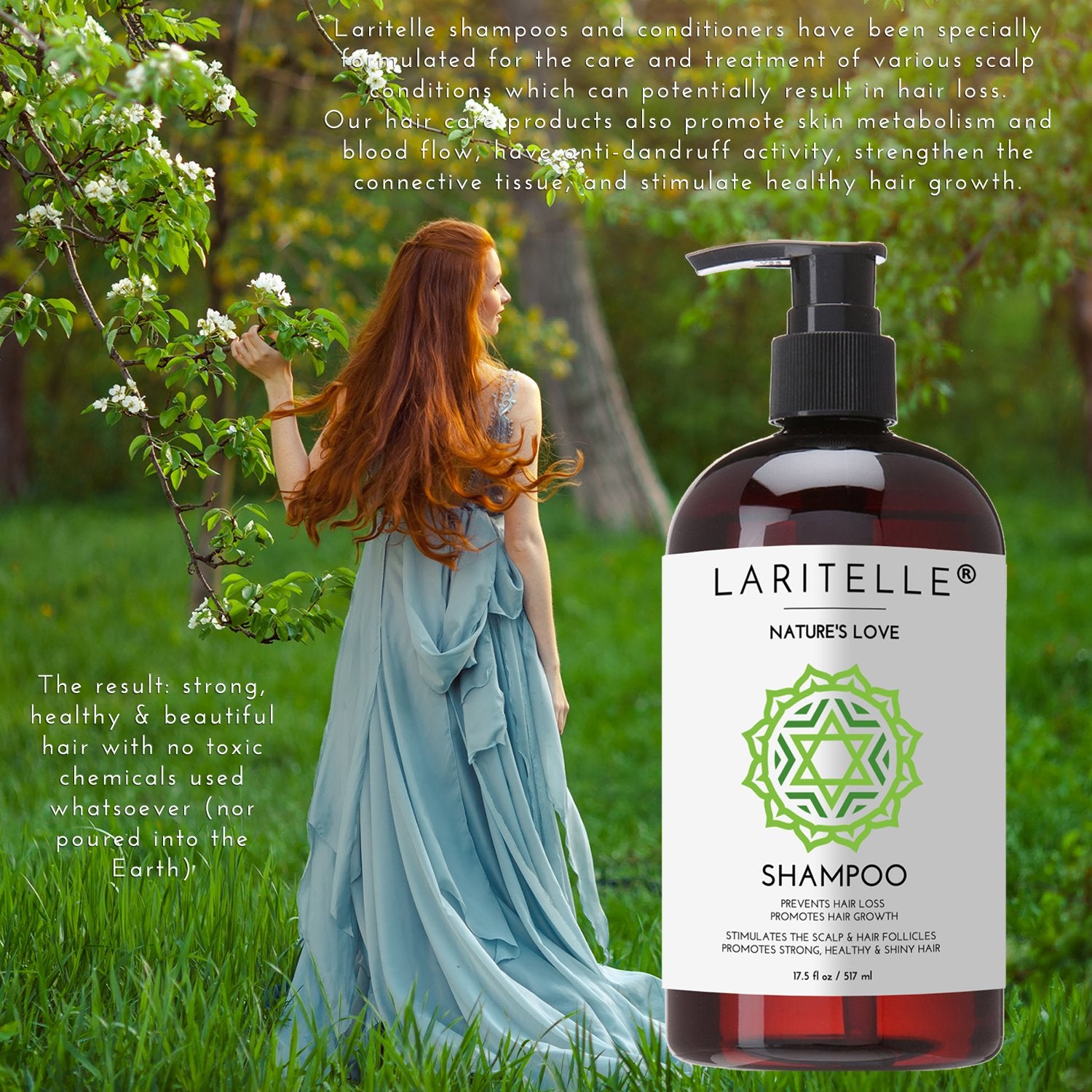 Laritelle Nature’s Love clean-ingredient label communicates sulfate- and paraben-free formula