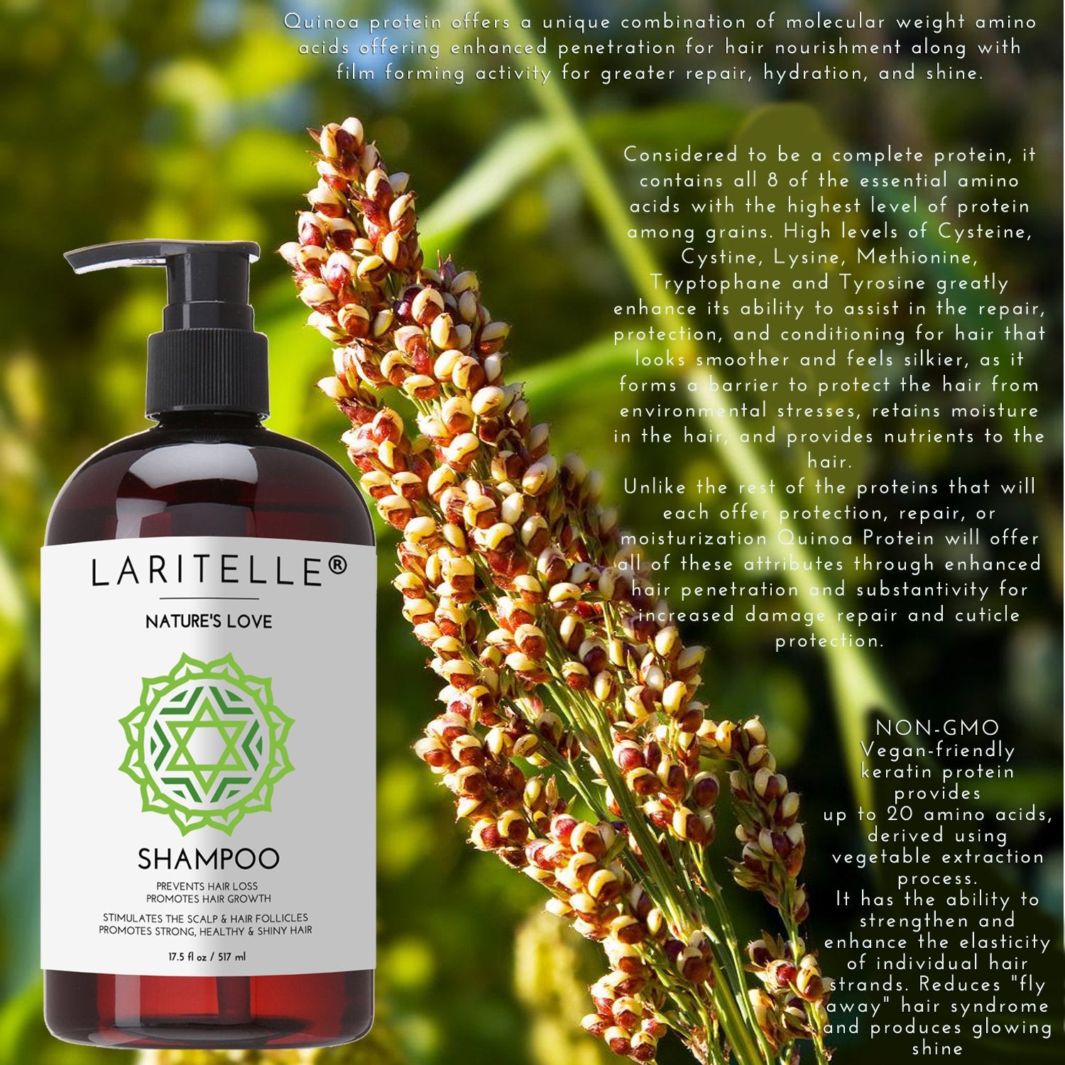Laritelle Nature’s Love packaging shows recyclable BPA-free materials for eco-friendly beauty