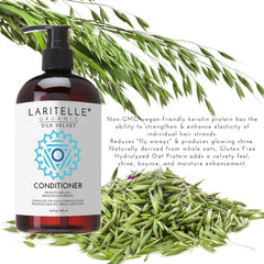 Laritelle Organic Conditioner hair after use, smooth and shiny finish