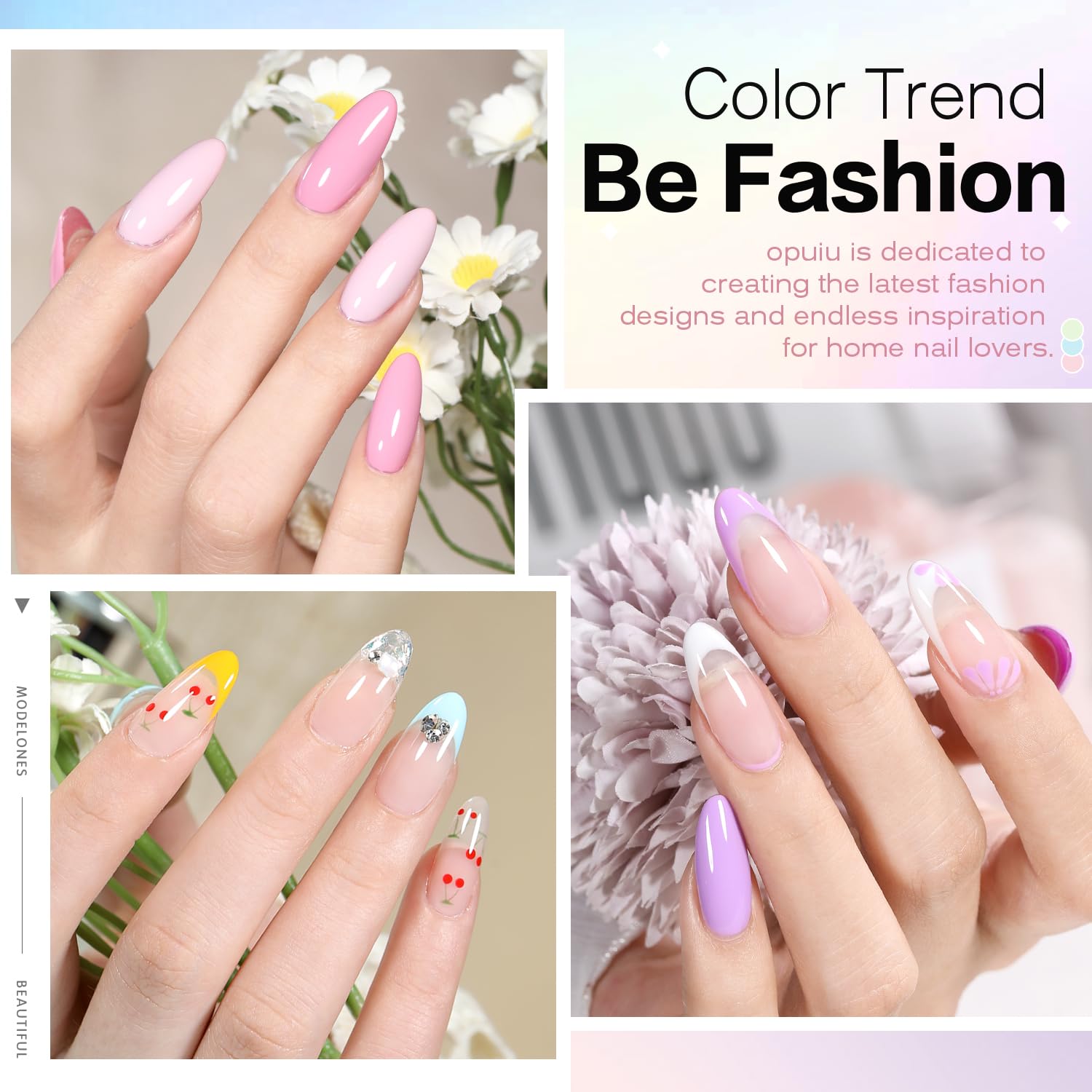 Larvall Beautpal matte top coat for velvety, modern nails.
