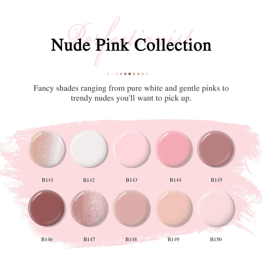 Larvall Beautpal nail polish bottles close-up for precise shade selection